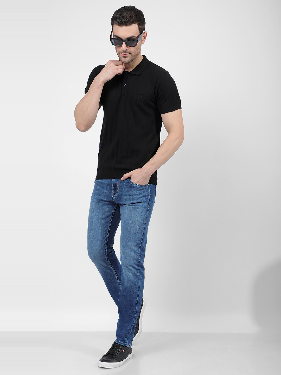 Numero Uno Men Faded Blue Jeans